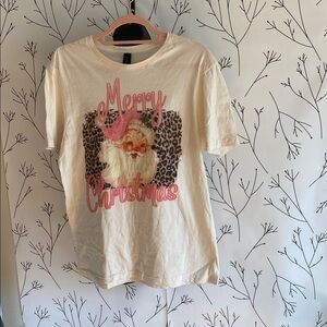 Gildan White Merry Christmas Short Sleeve Tee